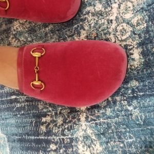 New L'AUVEGLE velvet loafers